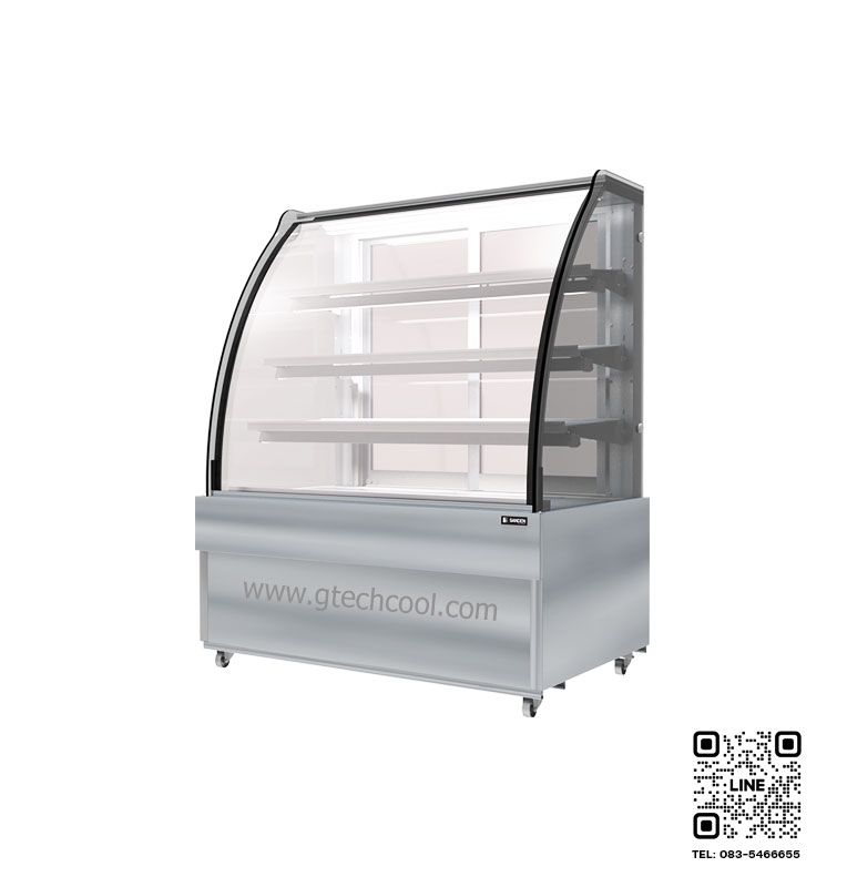 ตู้แช่เค้ก กระจกโค้ง รุ่น SKK-0907Z SANDEN INTERCOOL