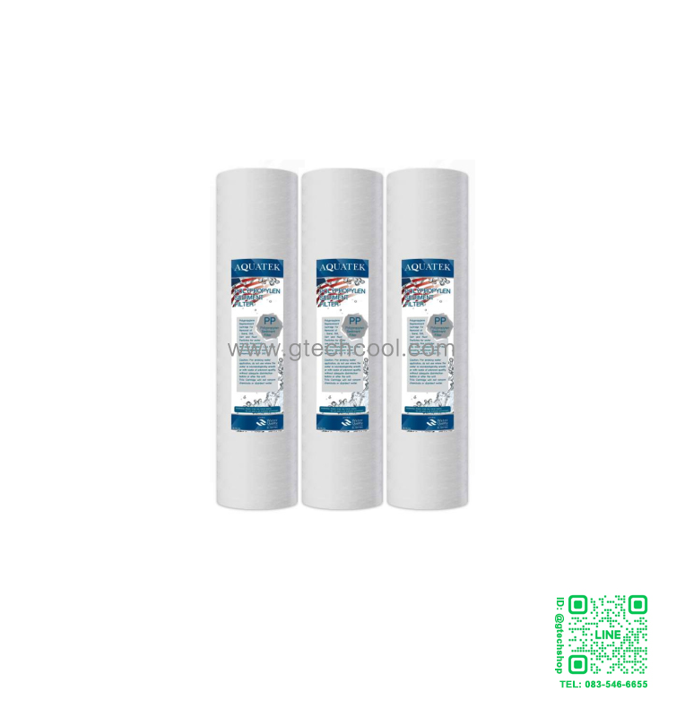 ไส้กรอง PP Aquatek 5 micron 10 นิ้ว