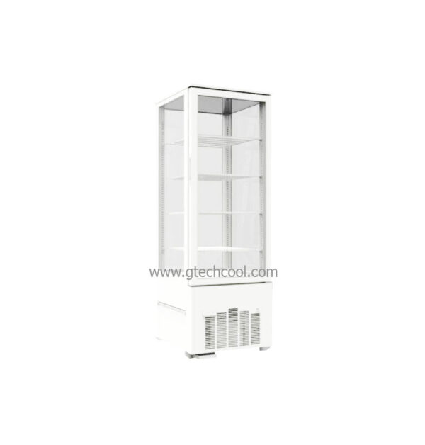 ตู้แช่โชว์กระจกสีขาว รุ่น SAG-0250 พร้อมไฟ LED 4 ด้าน