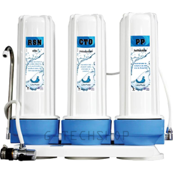 เครื่องกรองน้ำ 3 ขั้นตอน Uni Pure Blue